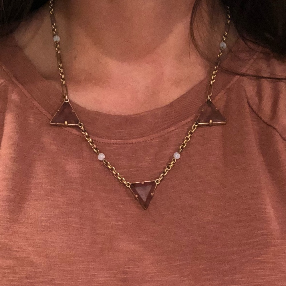 J Crew Triangle Necklace
